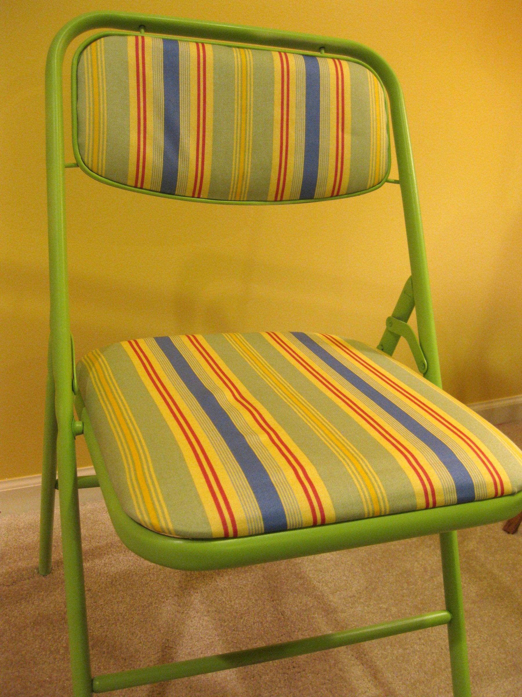 Recover Your Old Folding Chairs