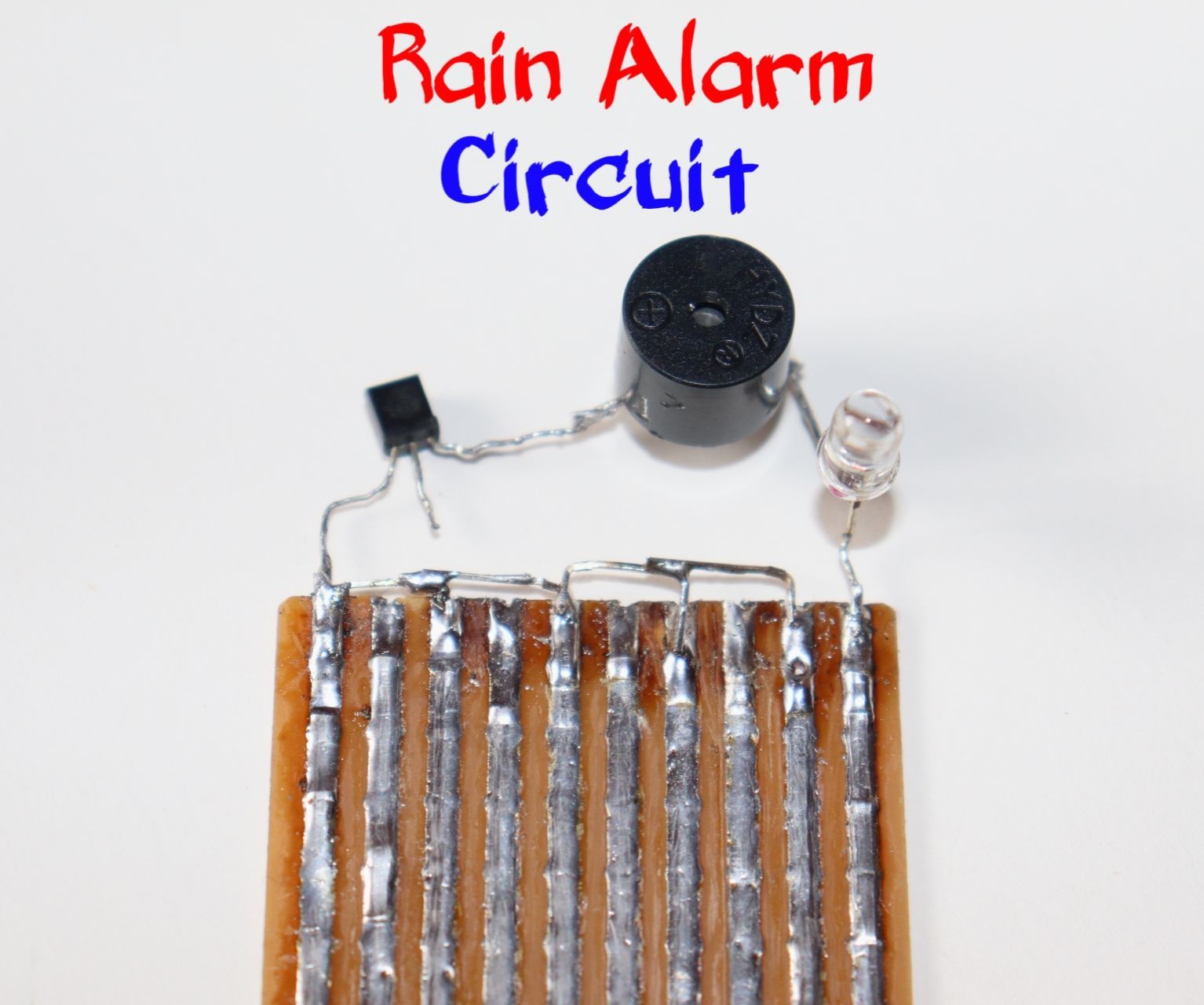 How to Make Rain Alarm Circuit Using BC547 Transistor
