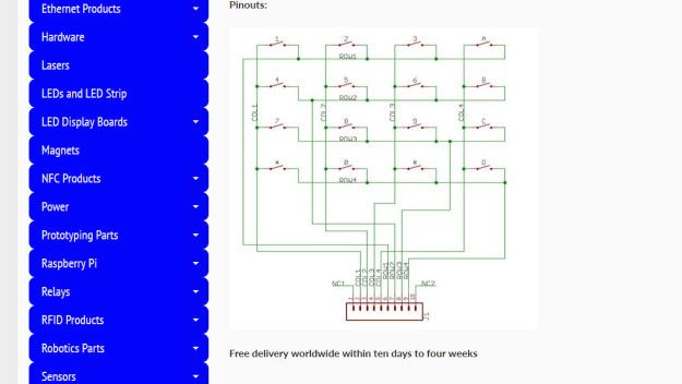 Using Numeric Keypads With Arduino : 4 Steps - Instructables
