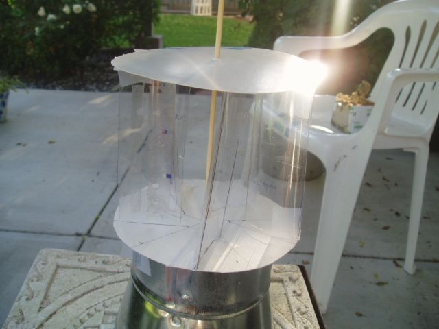 A Paper Plate and Pop Bottle Savonius Wind Turbine