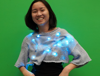 25 Minute LED Sweater Light Up FashionTech 4 Steps Instructables