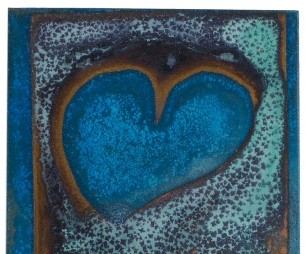 Watercolour Paper and Ammonia Patina on Copper.