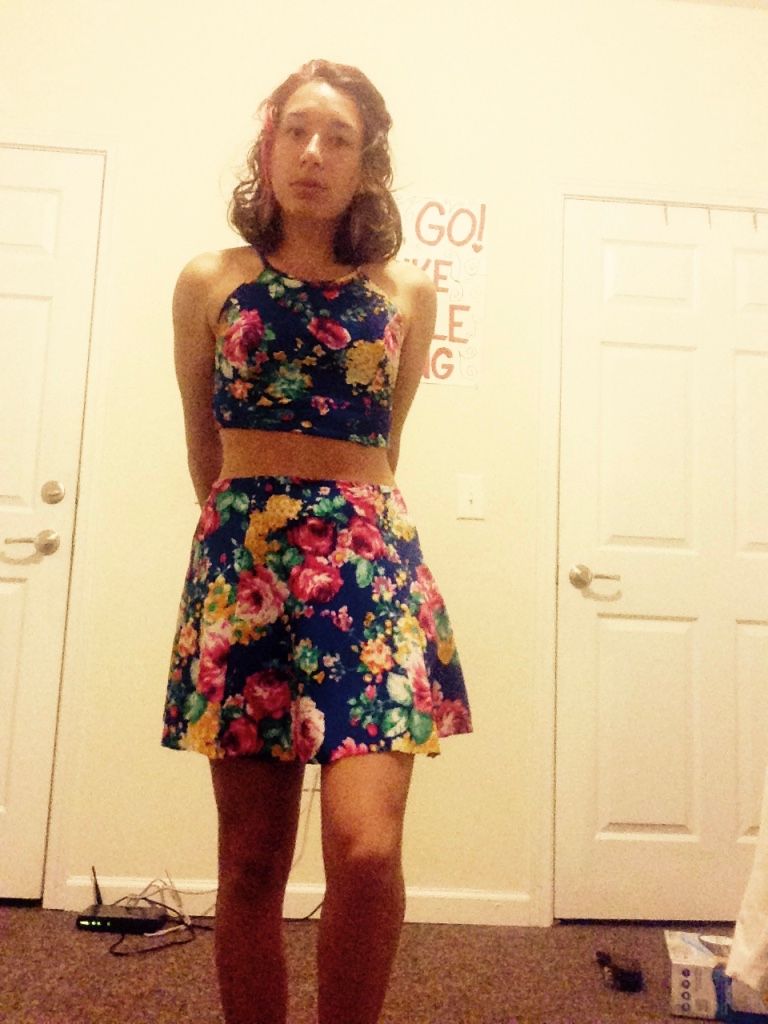Open cut dress