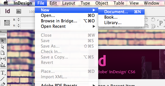 ​Step 2: Open a New Document. 