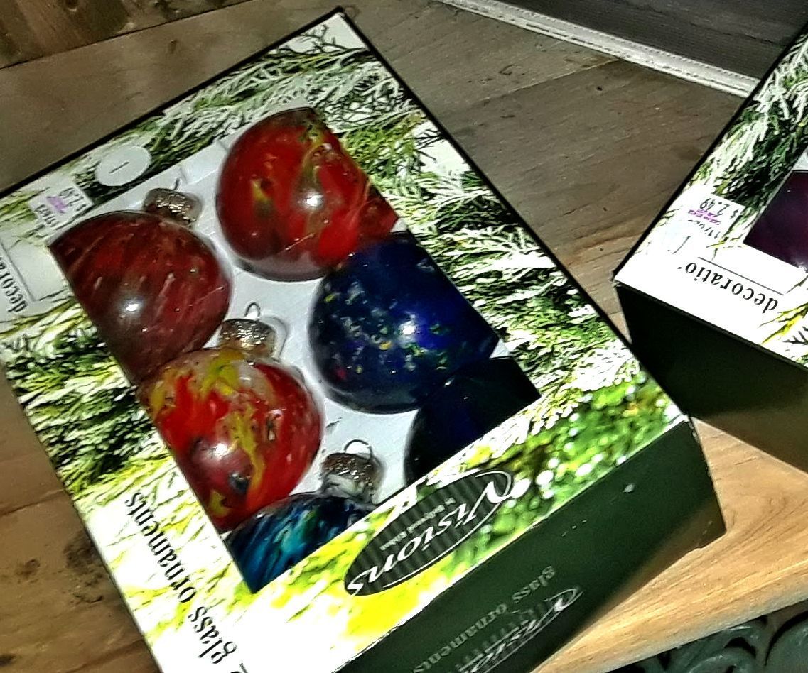 Melted Crayon Christmas Ornaments