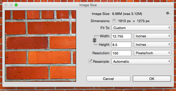 Open Images in PS and Resize