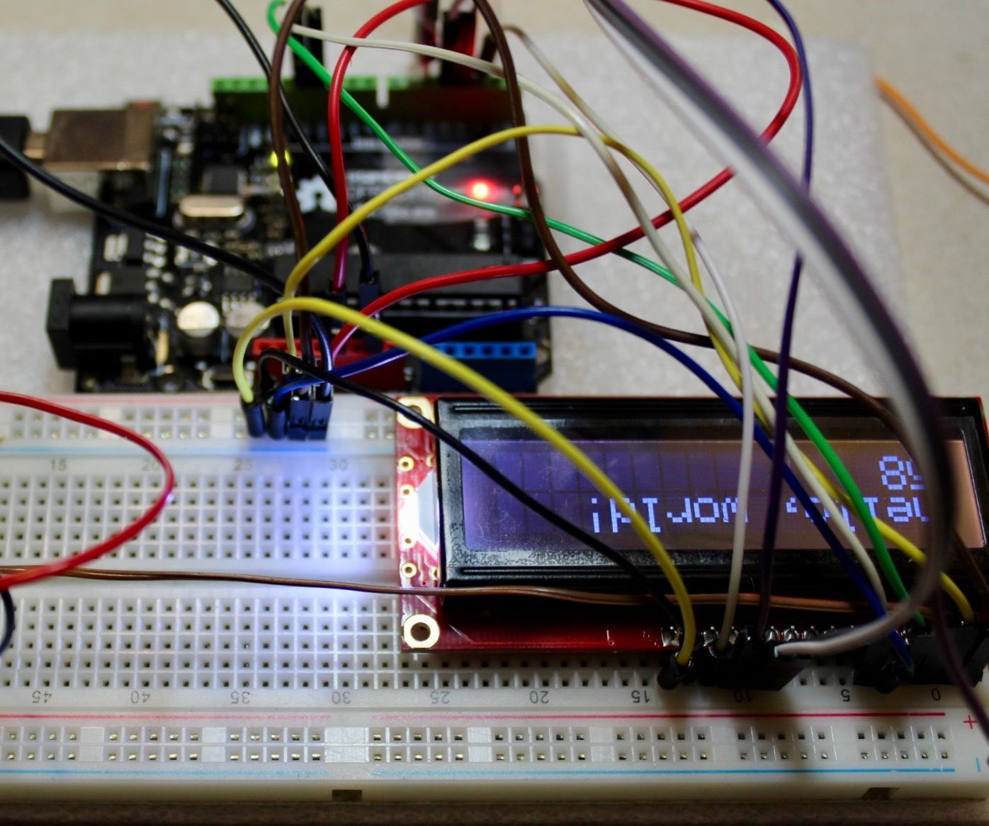 Liquid Crystal Display for Arduino Uno