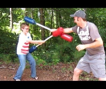 How to Make a Jousting Stick With 2 Liter Bottles and PVC Pipe