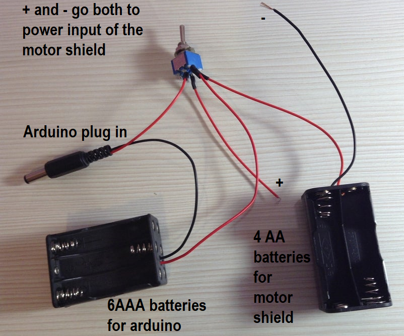Tutorial of  a Powering Solution for an Arduino Controlled Robot Car (RC)