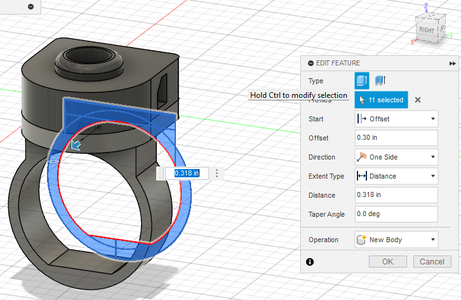 Make the Thumb Piece