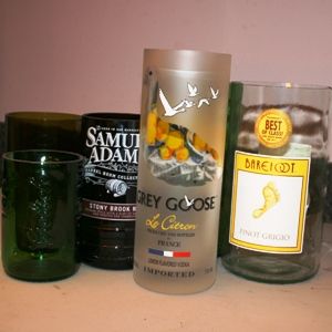 How to Upcycle your Holiday Glass bottles