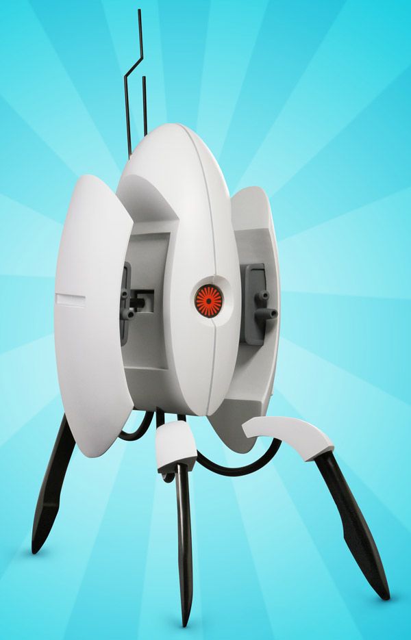A Full-Scale Portal 2 Sentry Turret Replica