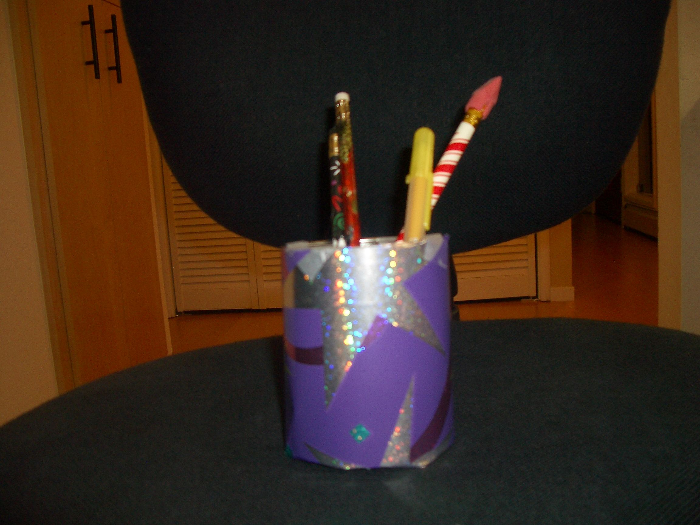 Pretty pencil holder