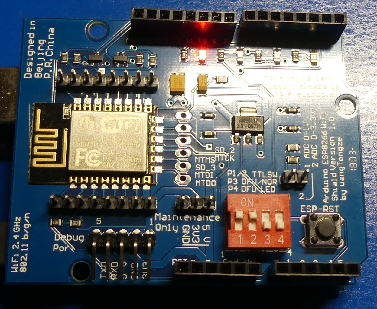 Serial UDP/IP Gateway for Arduino Based on ESP8266 Shield