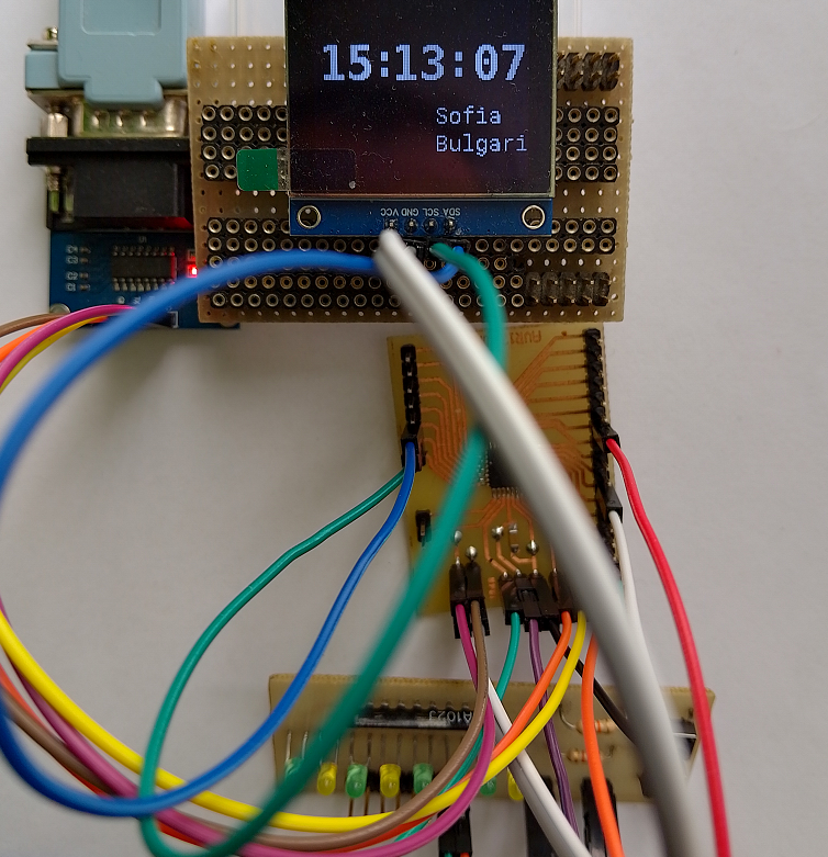 AVR128DA32 Simple Desktop Clock