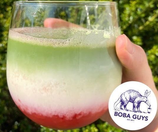 Strawberry Matcha Latte (from Boba Guys)