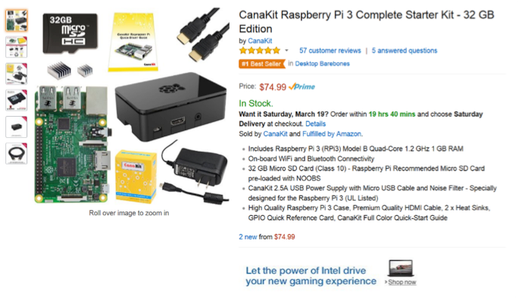Purchase Raspberry Pi Starter Kit