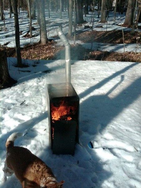 MacGyver Style Indestructible Maple Sugar Evaporator from Filing Cabinet