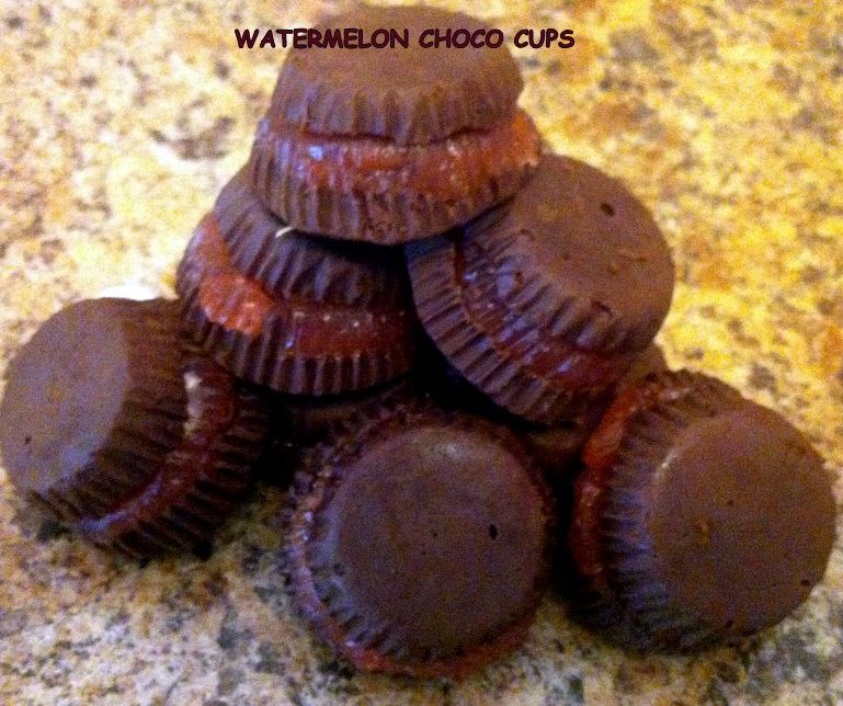 Watermelon Choco Cups