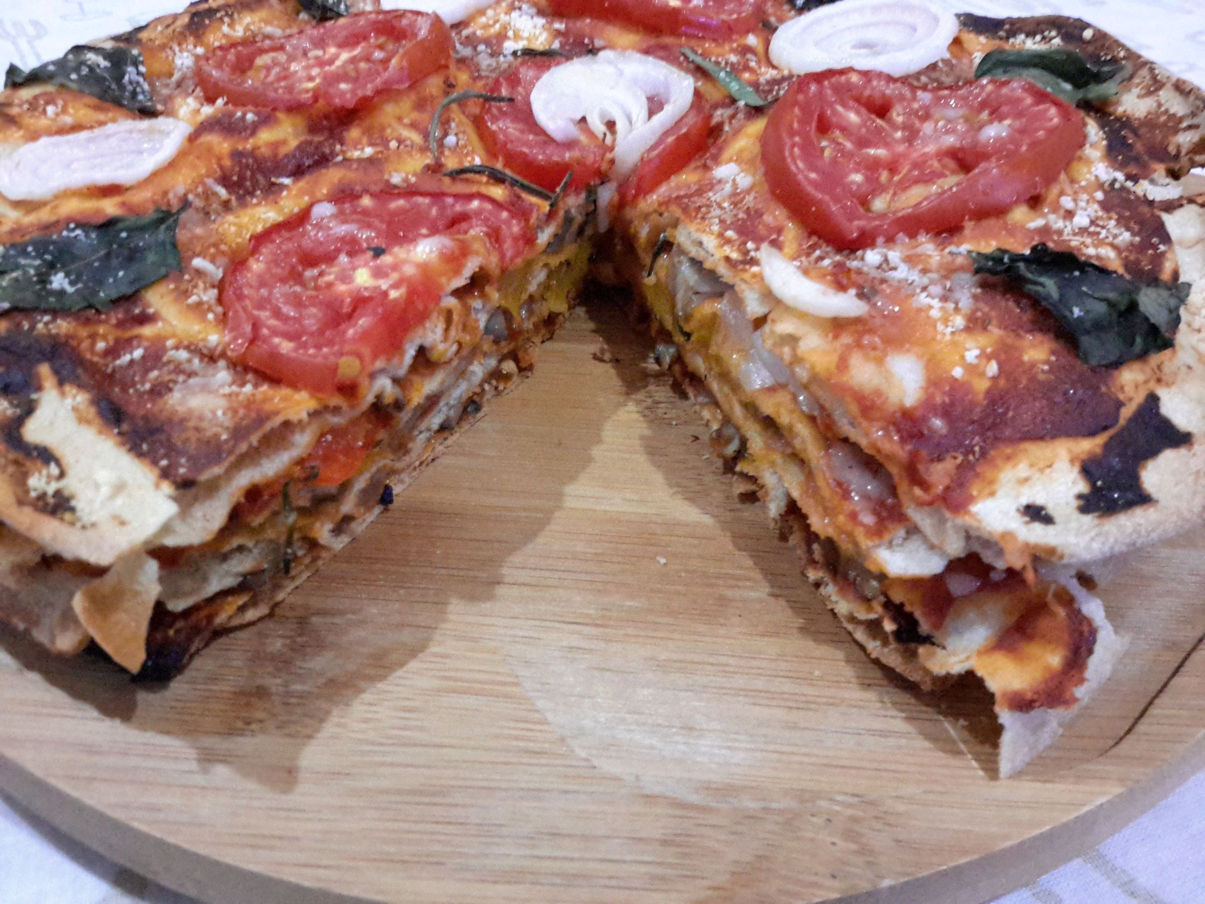 Vegetable Pizza Cake
