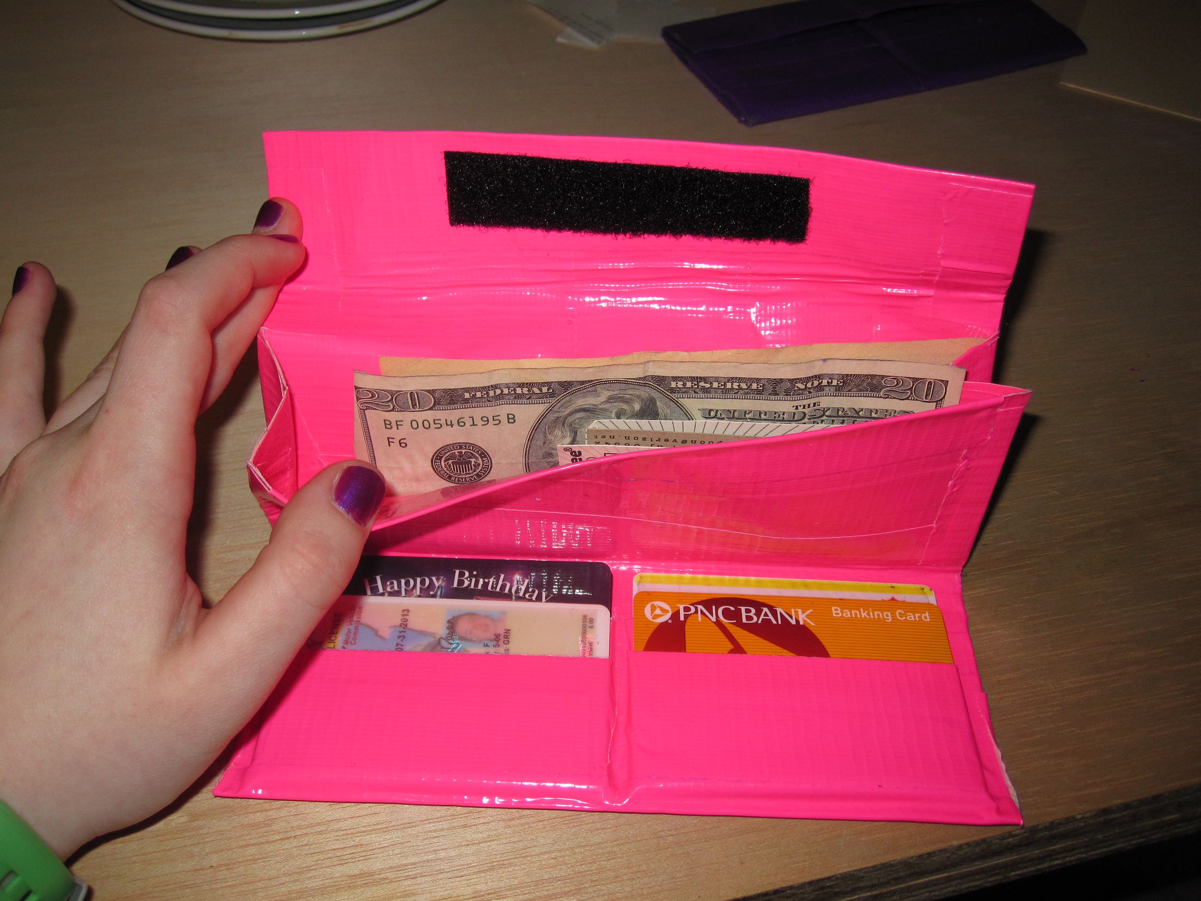 Girly Duct Tape Wallet/clutch