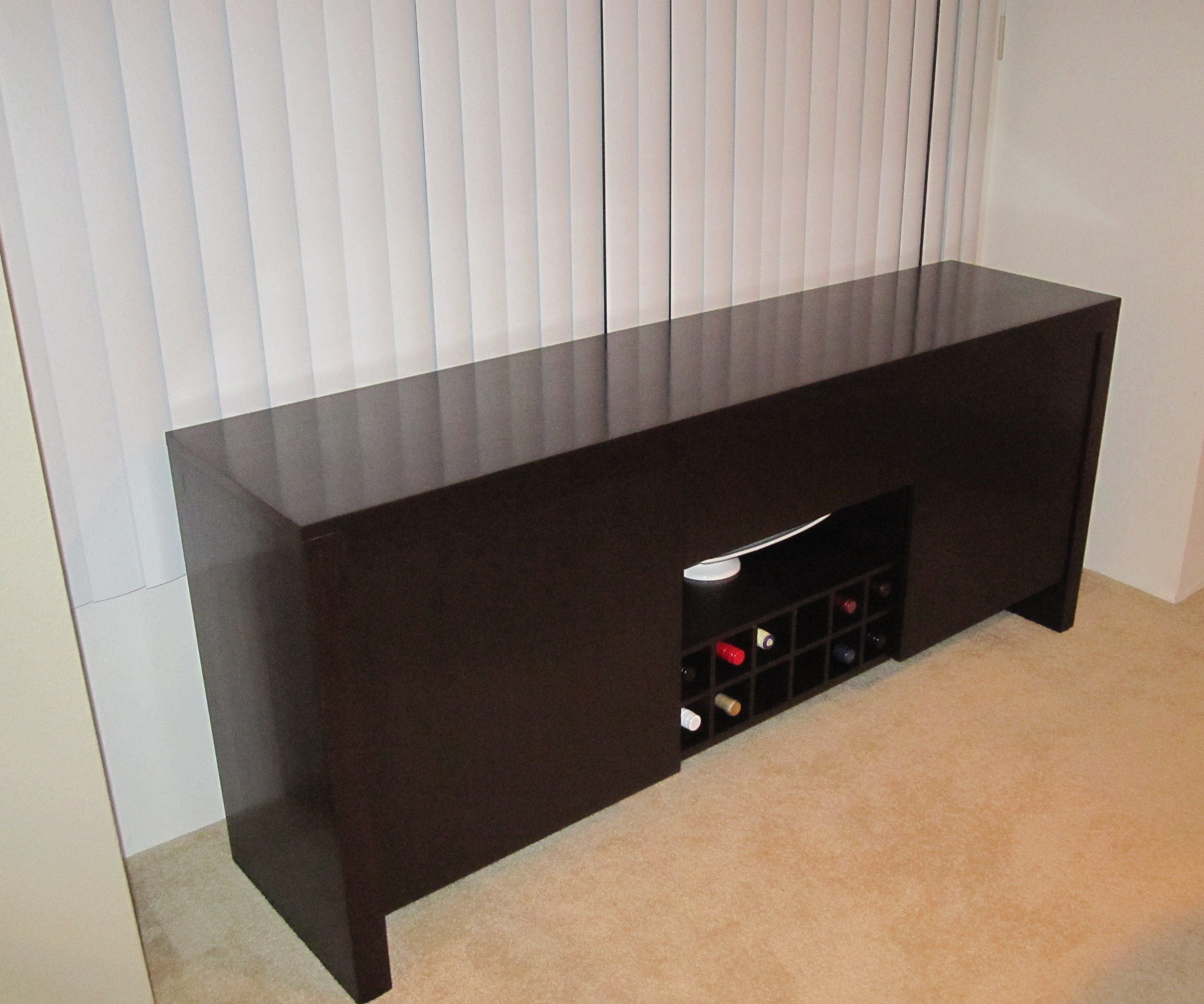 Bowling Alley Sideboard With Wine Storage