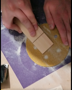 Sanding the Car to a Flat Angle