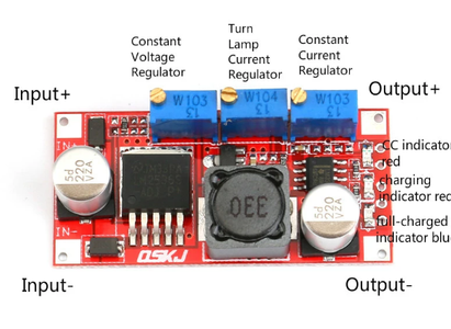 Connect the DC-DC Powersuply to the Adapter and Measure