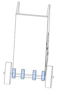 Wheels, Axle Shaft and Wheel Holders