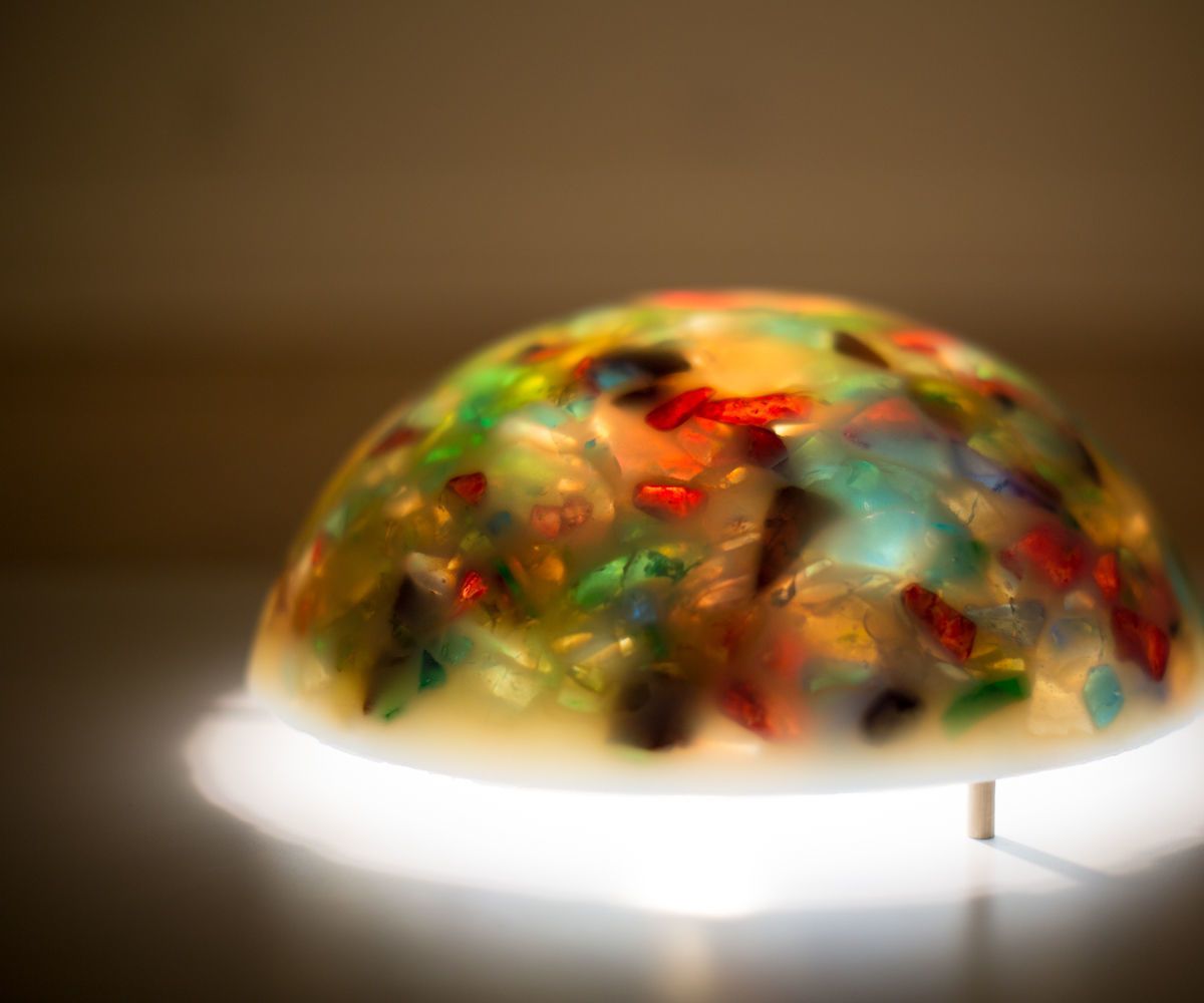 Fruitcake: a Translucent Terrazzo Floor Light