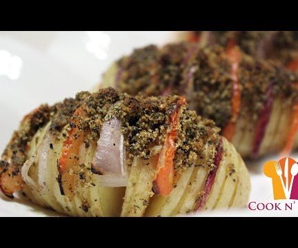  Vegetable Hasselback Potatoes - Cook N' Bake