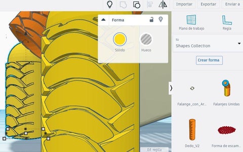 Diseñando Las Falanges (Designing the Phalanges)