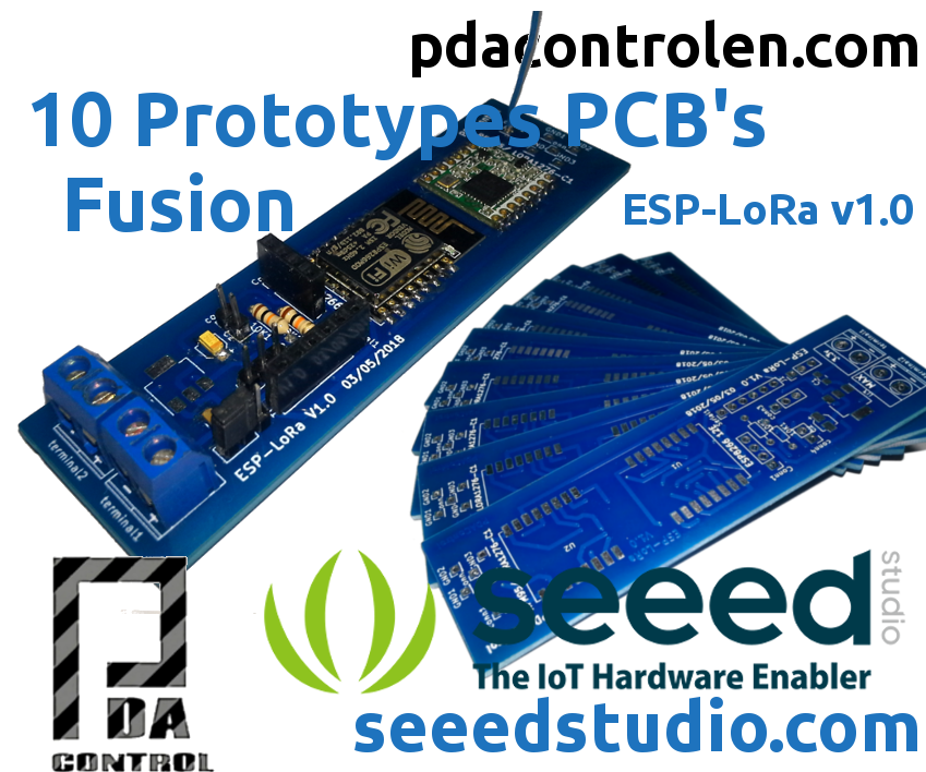 10 PCB's Professionals With Seeed Studio Fusion - ESP-LoRa Prototypes