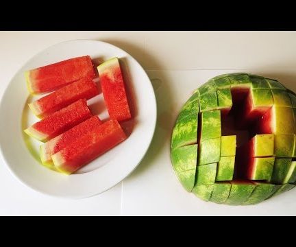 How to Cut a Watermelon Into Slices