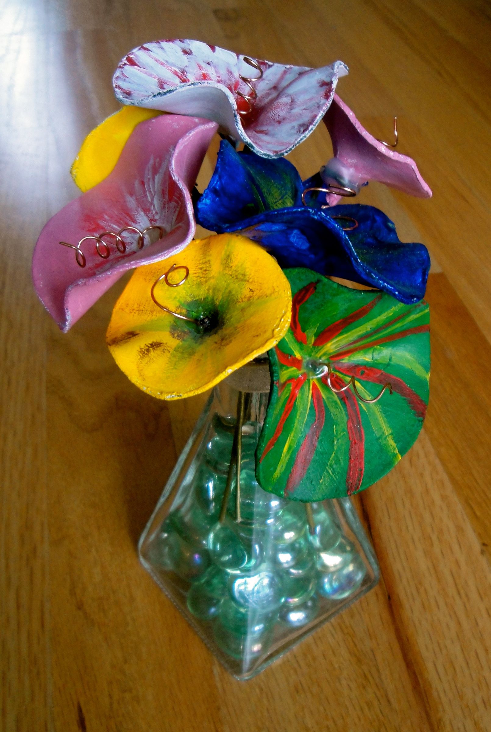 Vinyl Valentines Day Record Flowers