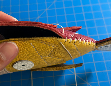 Sewing Together the Body: Attaching the Top Fin