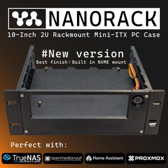 DIY Rackmount NAS - 2U PC Case - for 10