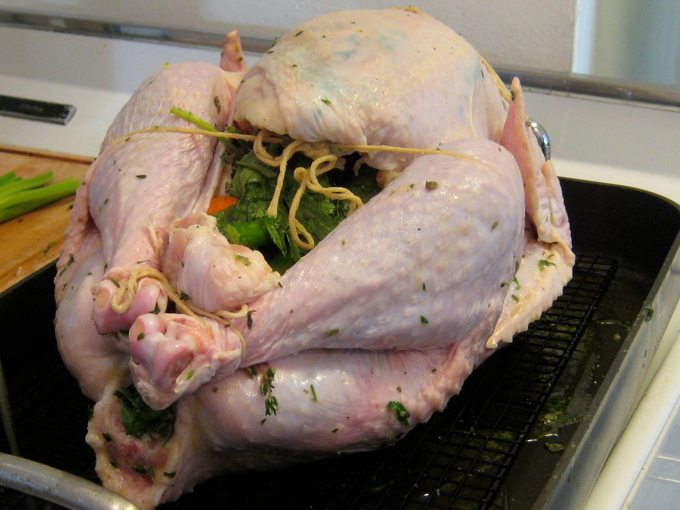 turkey with carrots celery and onions