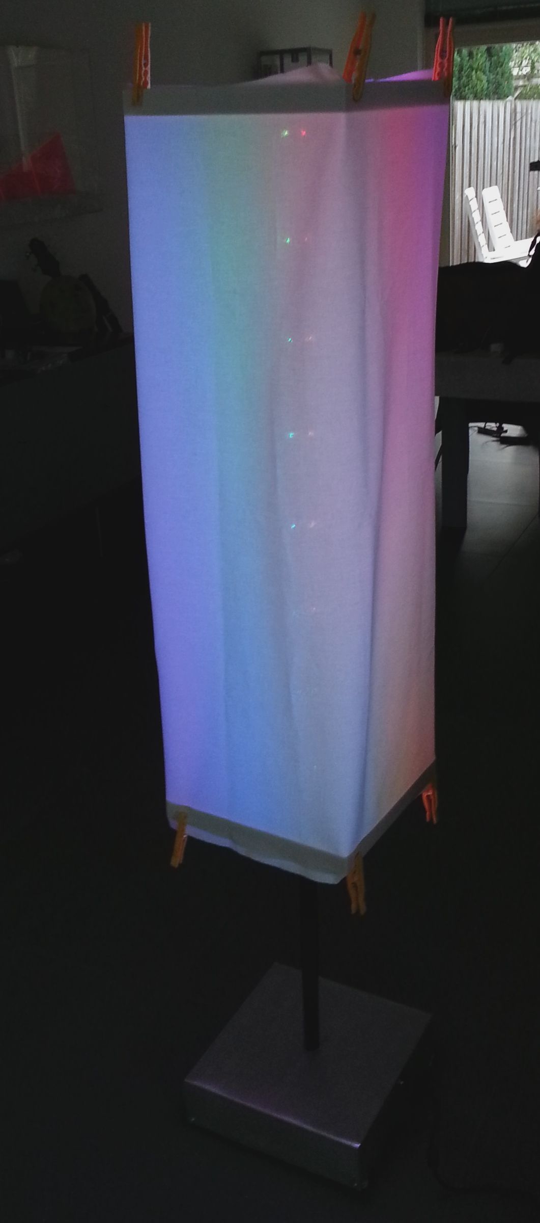Arduino Powerd, RGB + White LED,  Bluetooth controllable, Floor lamp