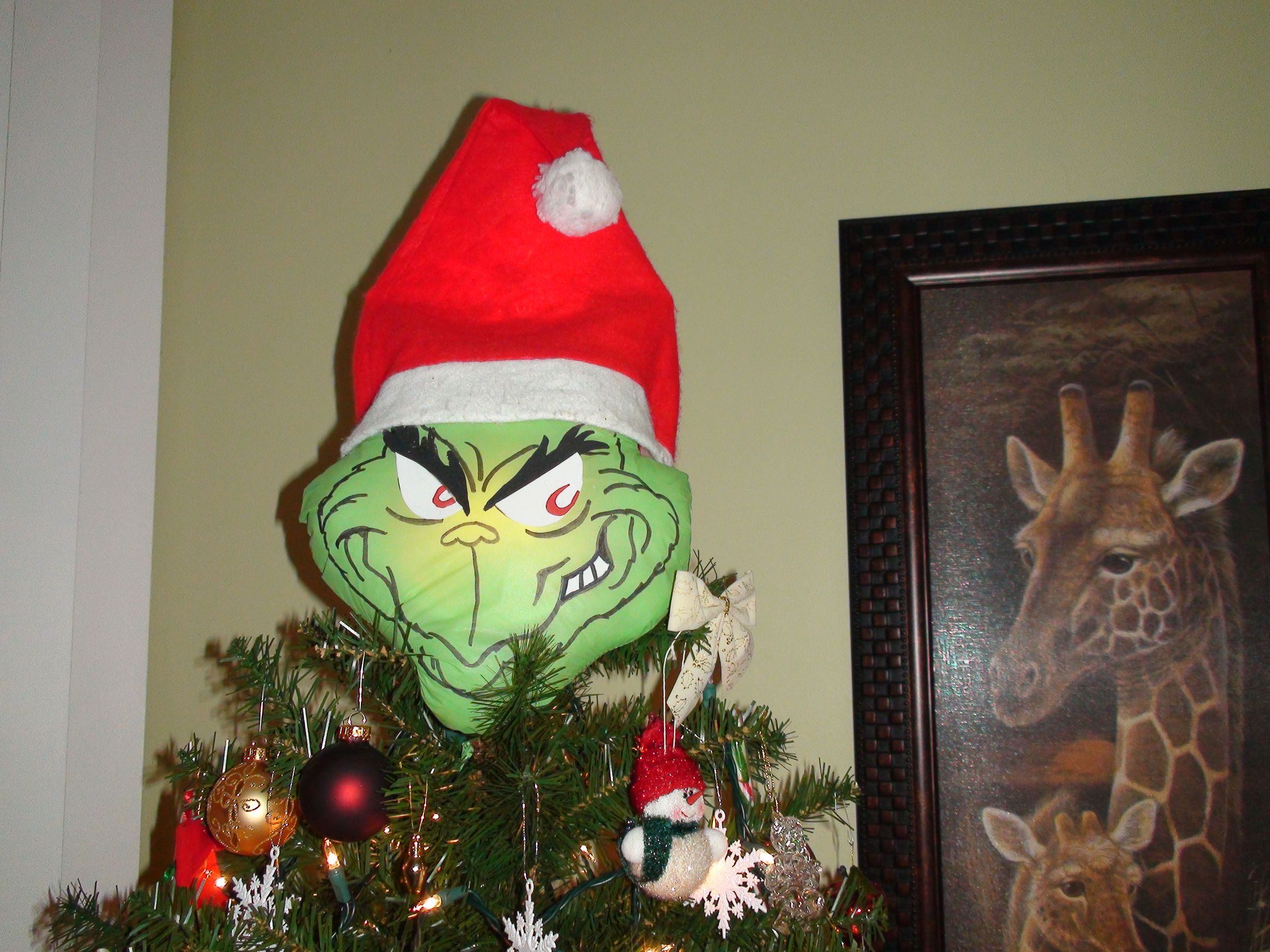 Grinch Christmas Tree Topper 10 Steps Instructables