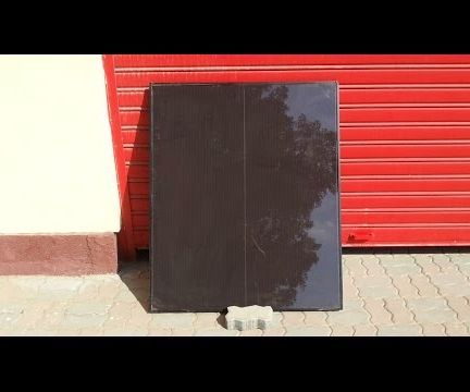 Solar Outdoor Light Setup With Old Car Batteries