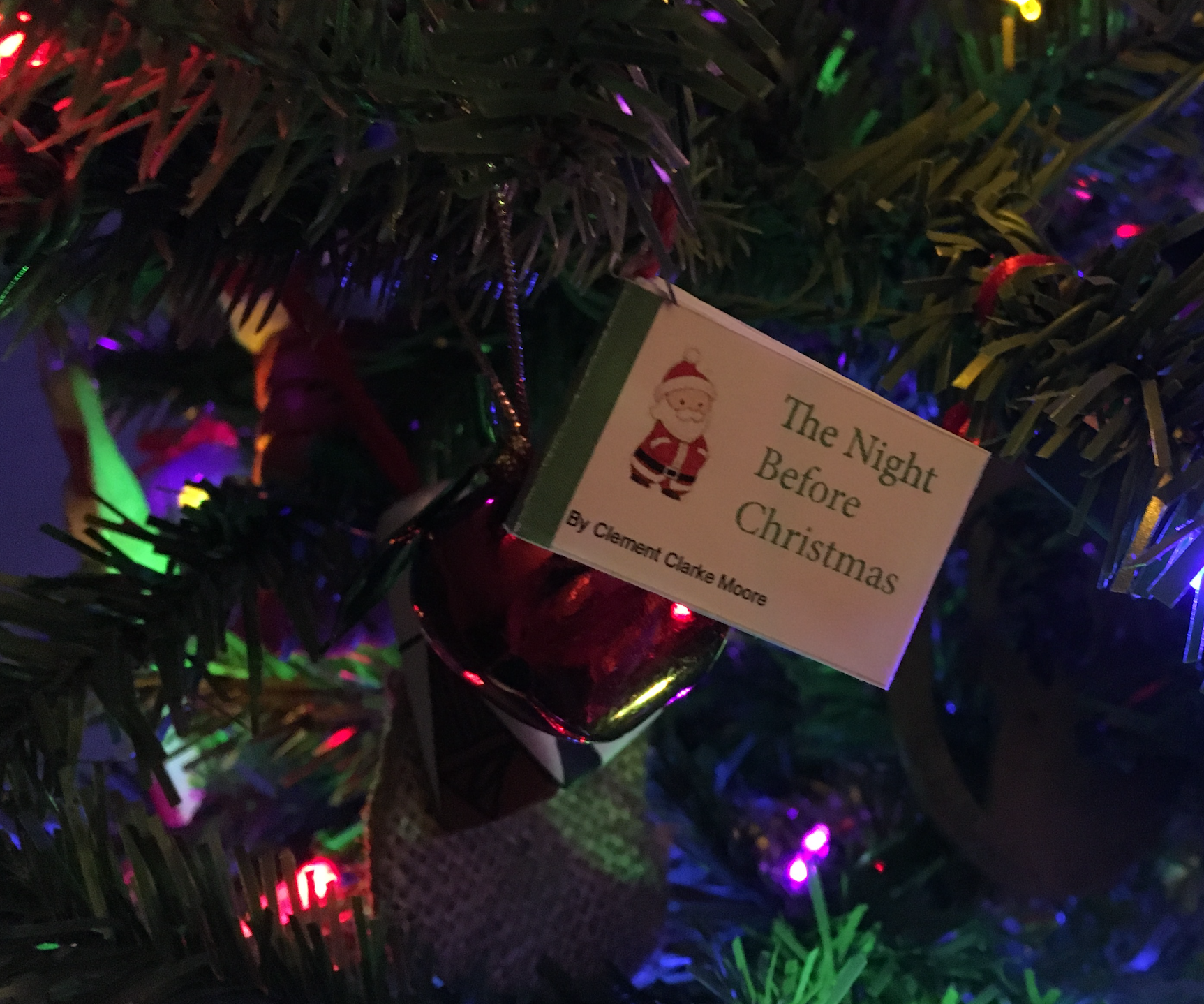 Christmas Mini-Book Ornament