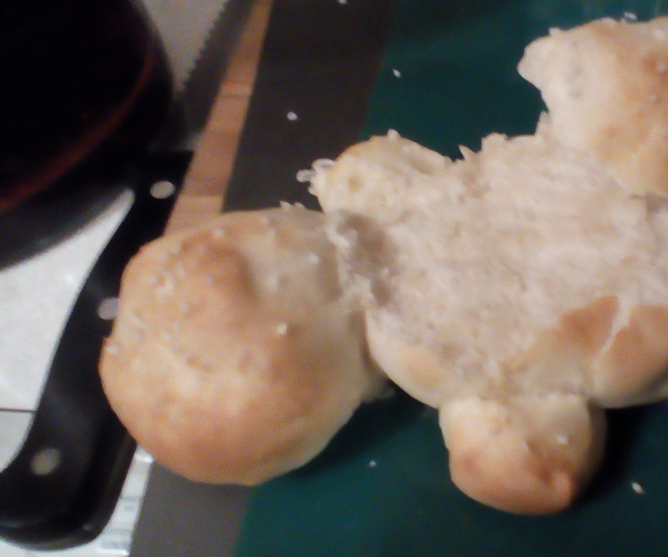 Turtle Pretzel Buns