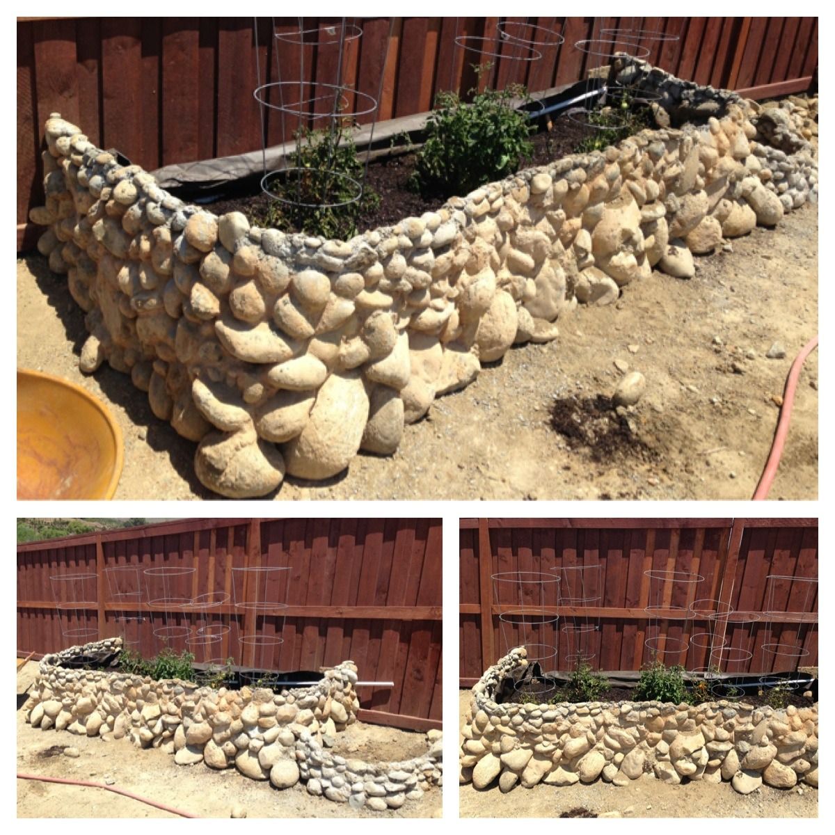 Giant Planter Made of Re-used Rocks