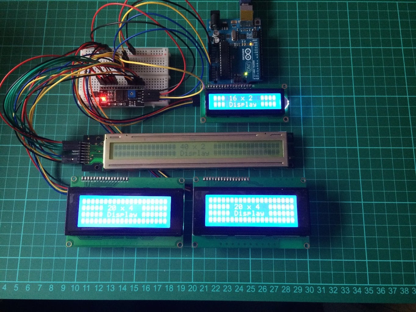 Arduino I2C LCD Driver Library and PackMan