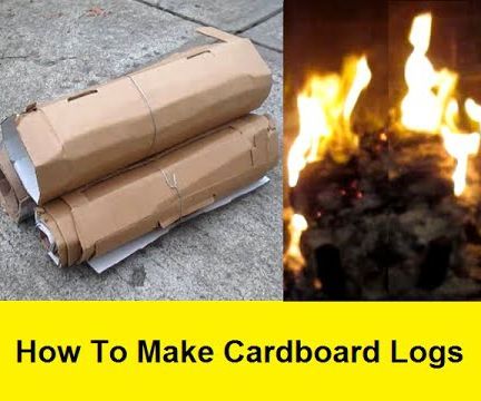 How to Make Cardboard Logs
