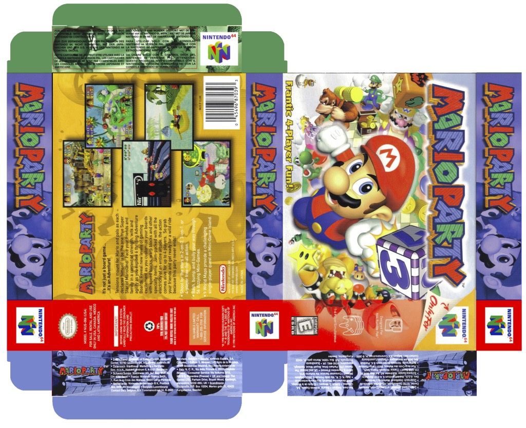 Nintendo 64 Box Art Template