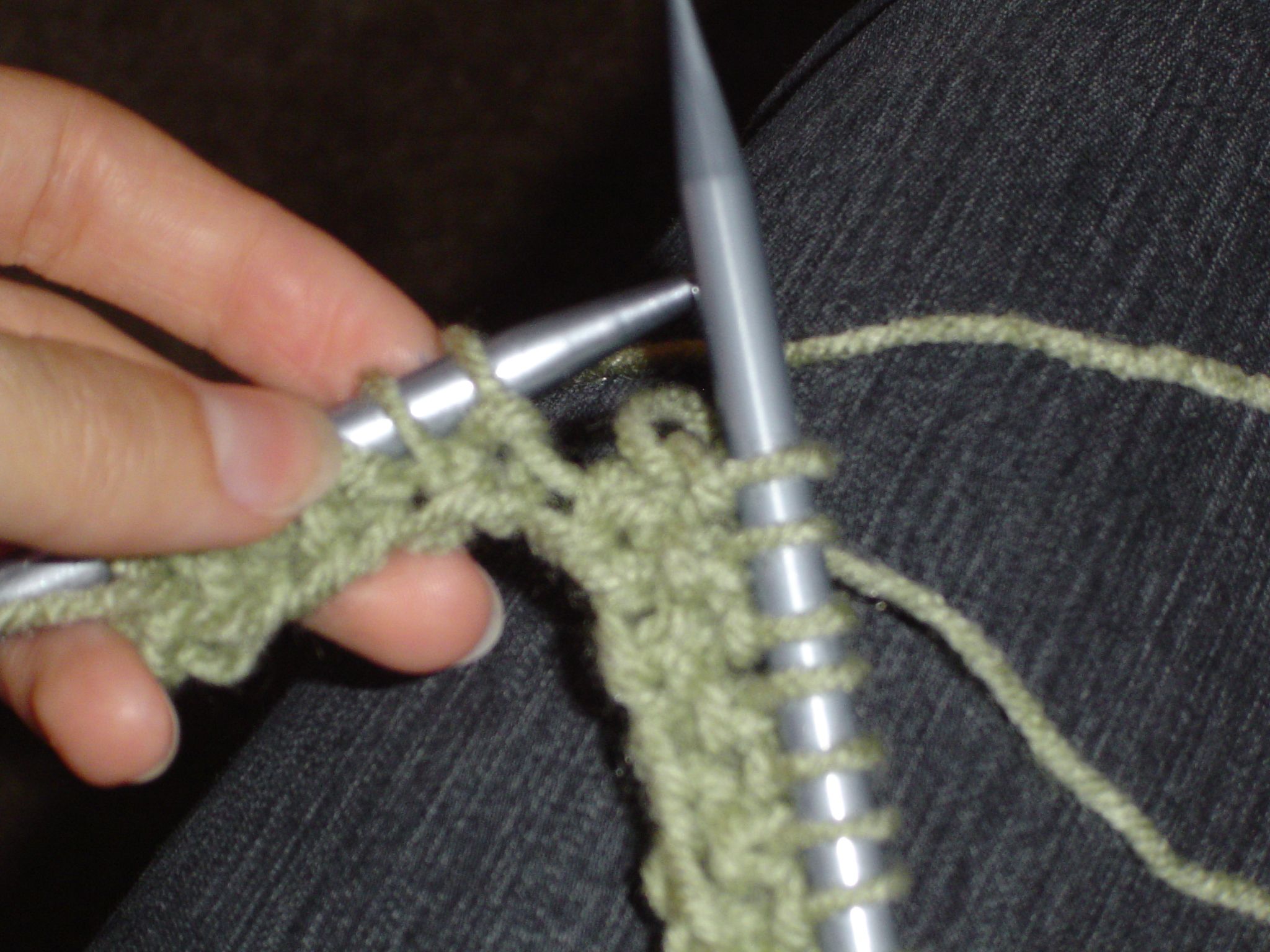 Practice Before Cabling:  Seed Stitch