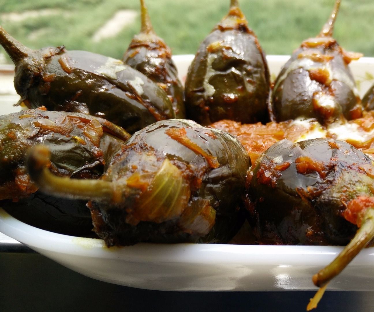 Khatta Metha Baingan/ Brinjal/ Egg Plant/ Aubergine