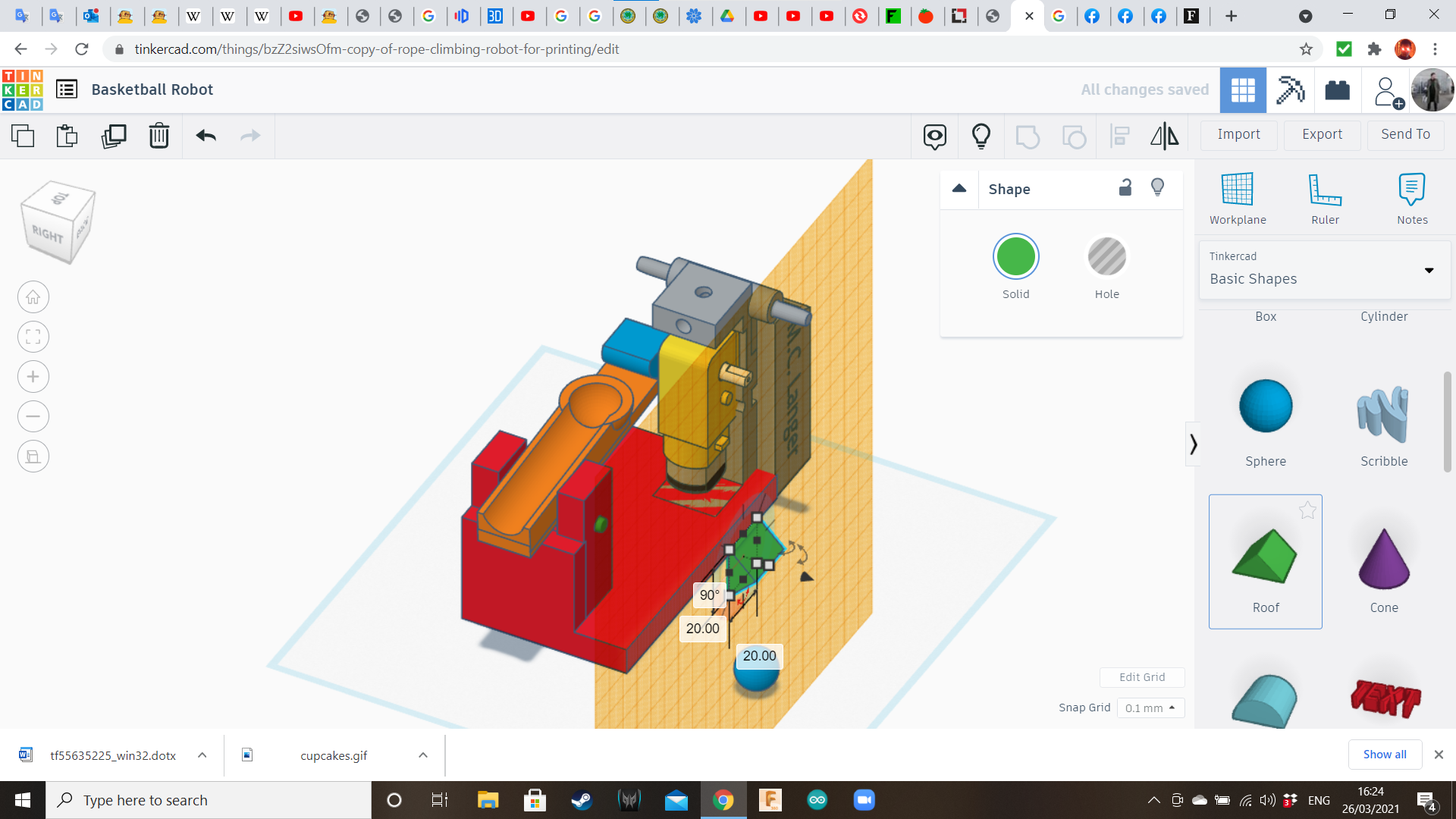 Tinkercad Robotics for School Basketball Machine! 16 Steps (with